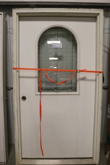 3-5 x 6-8 exterior door with glass and frame