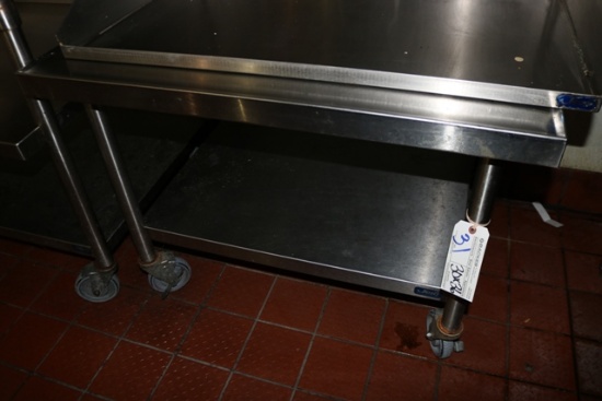 Jero 30" x 36" stainless portable equipment stand