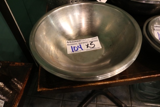 Times 5 - Stainless mixing bowls