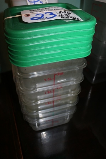 Times 6 - 2 quart food storage containers with lids