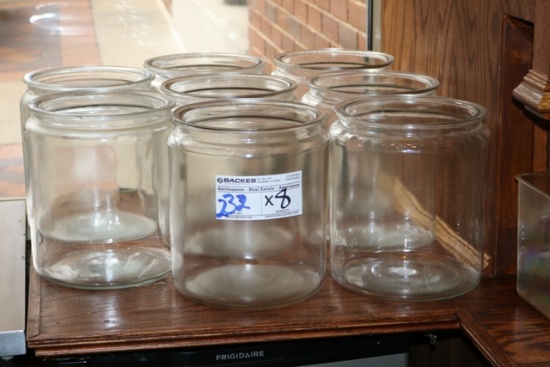 Times 8 - Glass coffee beam jars - no lids