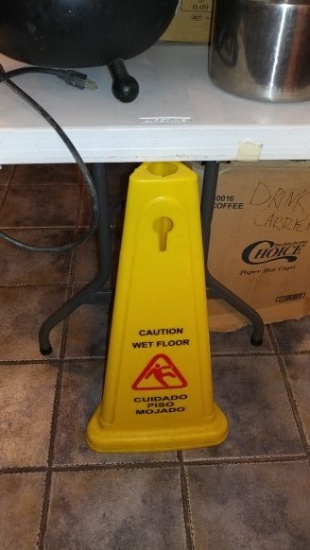 Caution Wet floor sign