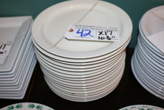 Times 17 - 10.5" Core dinnerware white plates