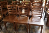 Times 12 - Maple ladder back dining chairs