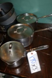 Times 3 - Sauce pans with lids - induction ready