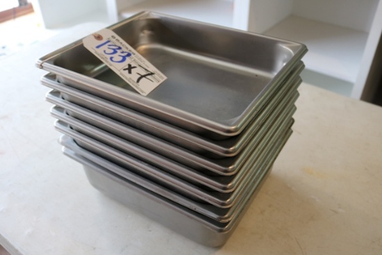 Times 7 Stainless inset pans 1/2 x 4"