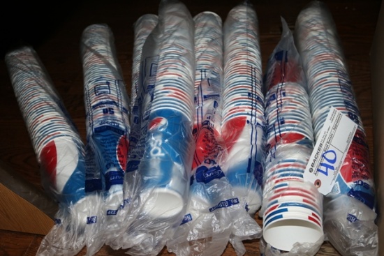 8 sleeves Pepsi carryout pop glasses
