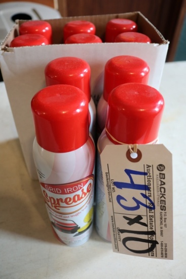 Times 10 cans Grid Iron spray grease