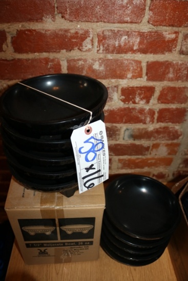 Times 16 Black 7 1/2" round  salsa bowls