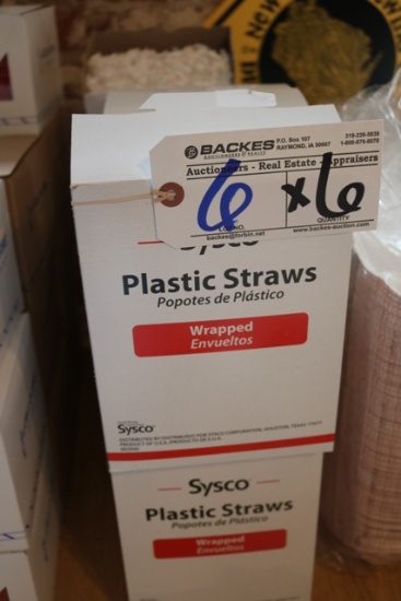 Times 6 Boxes of 10" straws