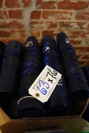 Times 76 Blue 24 oz Pepsi glasses