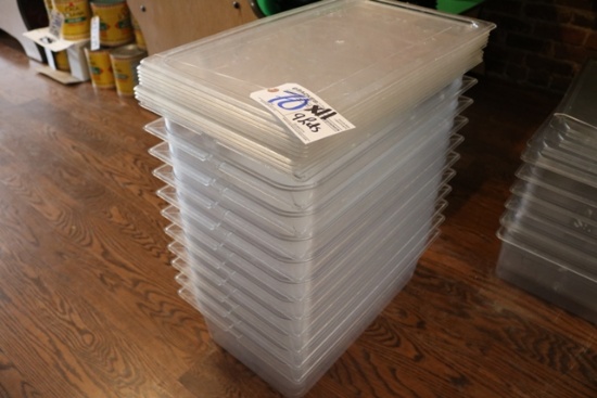 Times 11 Acrylic 12 x 20 x 6" pans w/ 9 lids