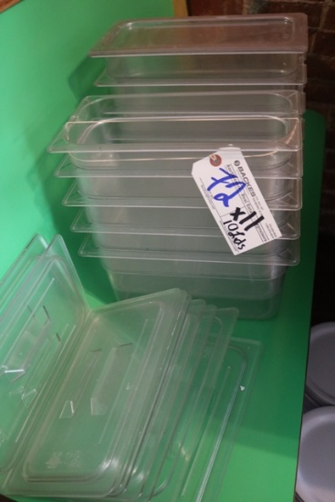 Times 11 Acrylic 1/3 x 6" pans w/ 10 lids