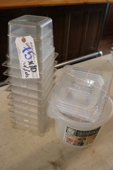 Times 10 Acrylic 1/6 x 6" pans w/ lids