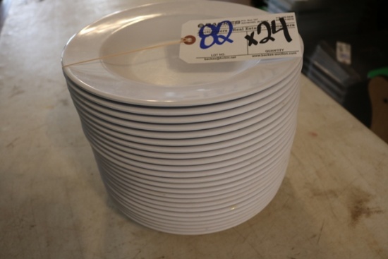 Times 24 White melamine 11" round pasta bowls
