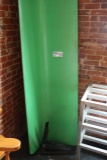 12' Plymold lime green wall bench