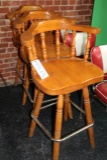 Times 3 Wood bar chairs