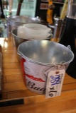 Times 6 Galvanized beer buckets
