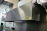 Hood Mart 4' x 10' Stainless exhaust hood w/ return air, Pyro Chem fire sys