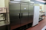 True T72 Stainless 3 door cooler