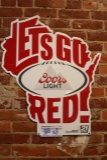 Times 2 Coors Light let's go red / Pearl Street Brewing wall tins