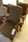 Pair of high back arm chairs