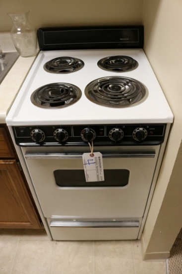 Kenmore 21" electric 4 burner stove with oven