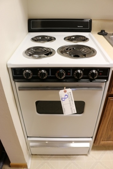 Kenmore 21" electric 4 burner stove with oven