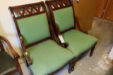 Times 2 - Cherry finish lounge chairs