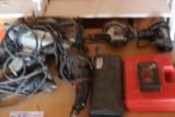 Lot corded power tools and sockets