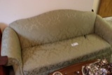 Green flowered theme couch with 48