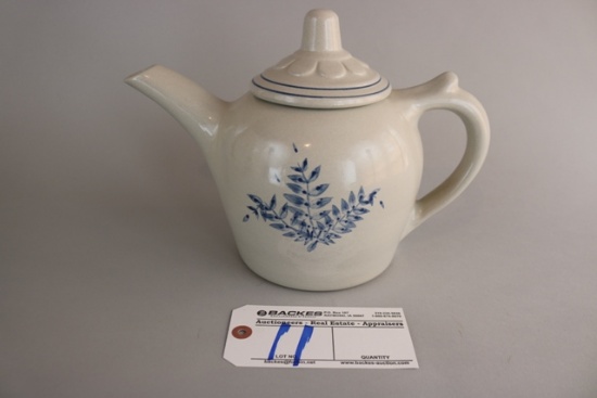 Red Wing blue fern - large tea pot