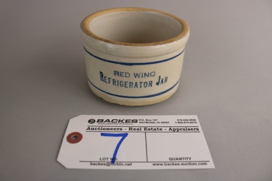 Red Wing refrigerator jar 4" dia