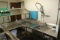 60” x 84” Stainless left side soil table w/ pre-rinse & 60” dish box over s