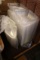 Clear plastic hinged food containers