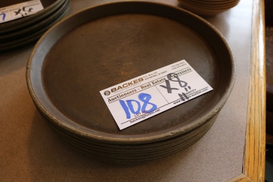 Times 8 - 11" brown service trays