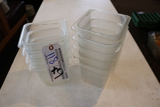 Times 9 - 1/6 x 6" acrylic inset pans - no lids