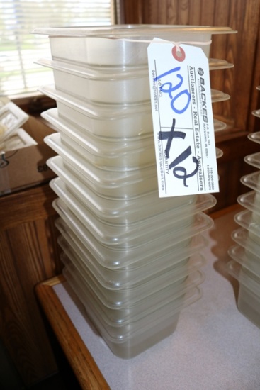 Times 12 - 1/6 x 4" acylic inset pans - no lids