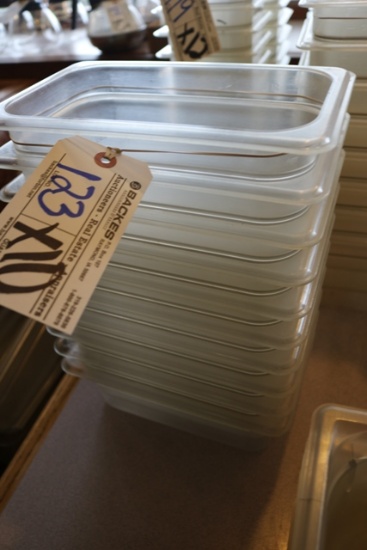 Times 10 - 1/4 x 4" acrylic inset pans - no lids