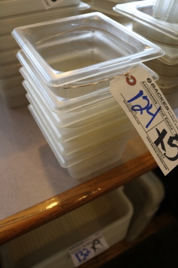 Times 5 - 1/6 x 4" acrylic inset pans - no lids