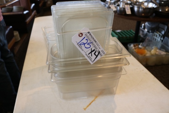 Times 4 - 1/3 x 6" acrylic inset pans with lids