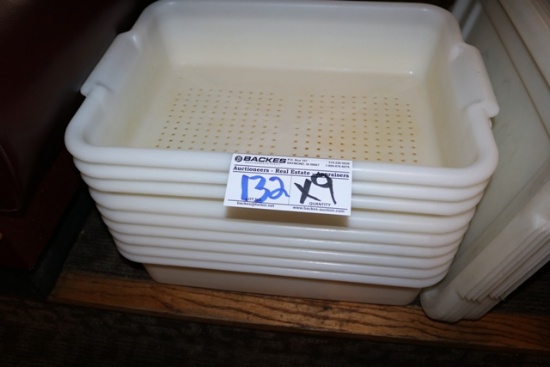 Times 9 - White perferated totes with lids