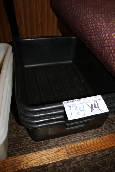 Times 4 - black bus totes - no lids