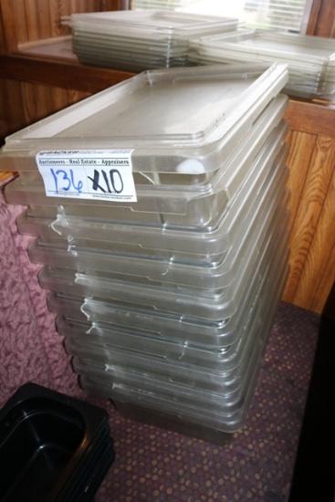 Times 10 - Cambro 12" x 18" x 6" food storage containers with lids - chips