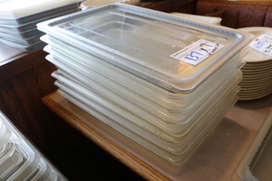 Times 7 - 12" x 20" x 4" acrylic insets with 6 sealed lids