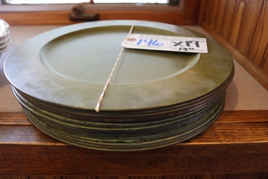 Times 19 - 13" round metal service trays