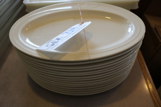 Times 15 - 14" Oneida white platters
