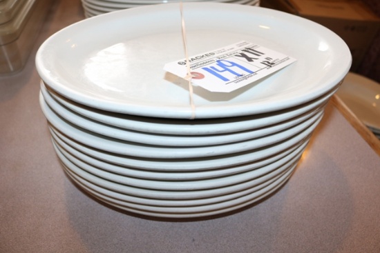 Times 11 - 12" Delco white platters - pasta bowls
