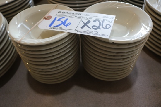 Times 26 - 5" Tuxton veggie dishes - some chipped edges