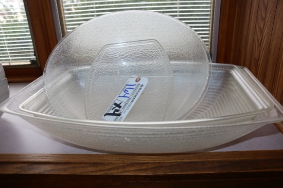 Times 4 - Acrylic oval & round salad bowls